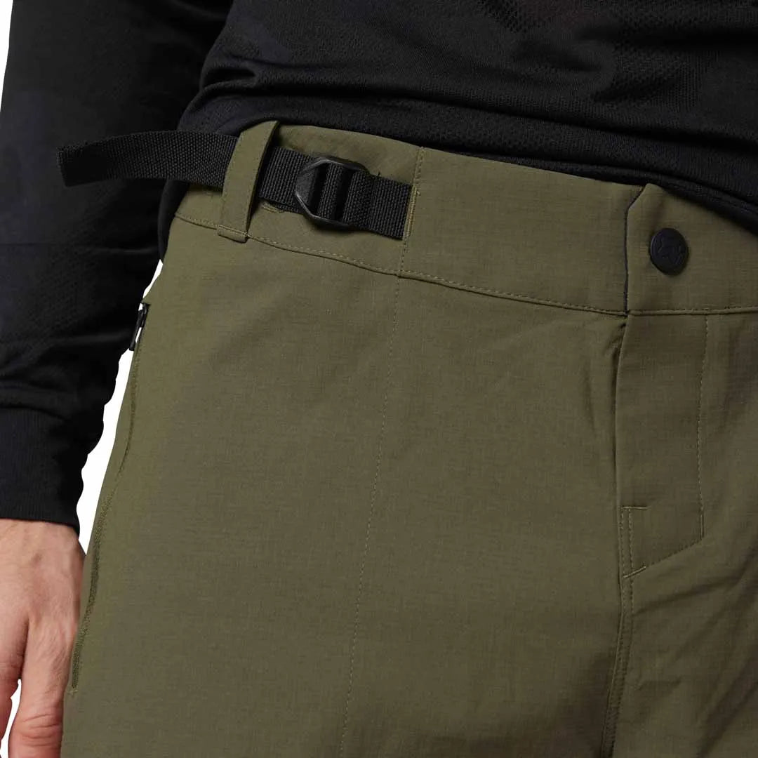 Fox RANGER SHORT W/ LINER - Olive Green FRONT DETAILS