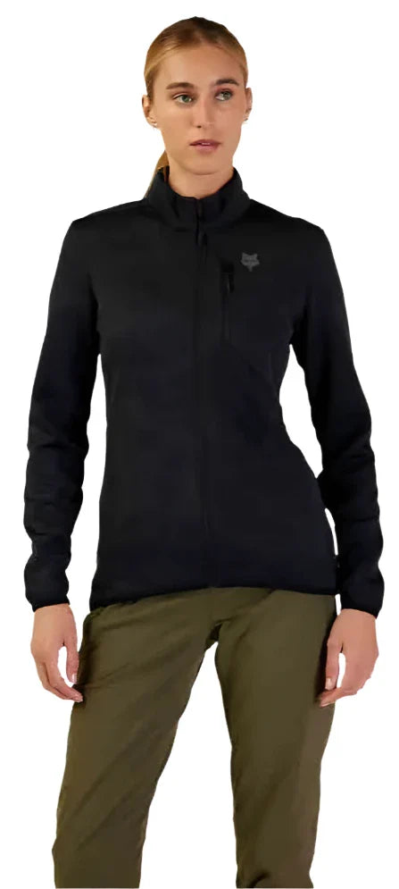 Fox WOMENS RANGER MIDLAYER FULL ZIP - Black FRONT