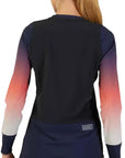 Fox WOMENS DEFEND THERMAL JERSEY LUNAR - Black Back Facing Model