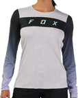 Fox WOMENS FLEXAIR LS RACE JERSEY - Vintage White Front Facing Model