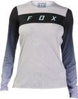 Fox WOMENS FLEXAIR LS RACE JERSEY - Vintage White Front