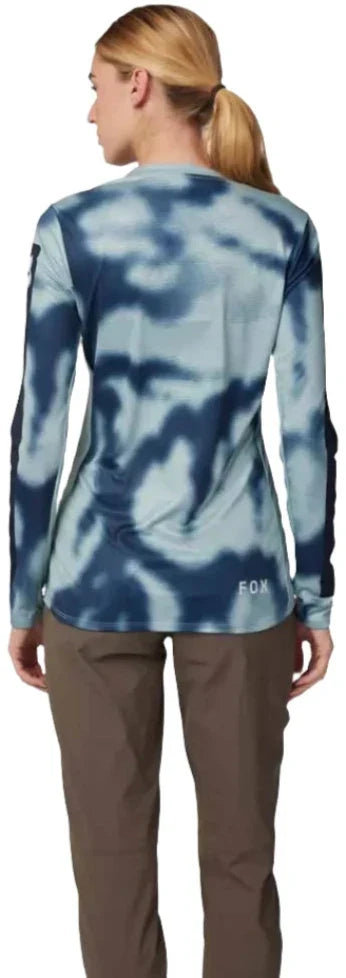 Fox WOMENS RANGER LS JERSEY TAUNT - Gunmetal Back Facing Model