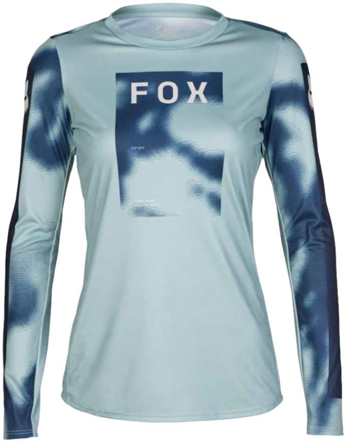 Fox WOMENS RANGER LS JERSEY TAUNT - Gunmetal Front