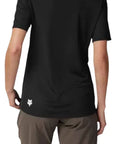 Fox WOMENS RANGER SS JERSEY WORDMARK - Black BACK FACING MODEL