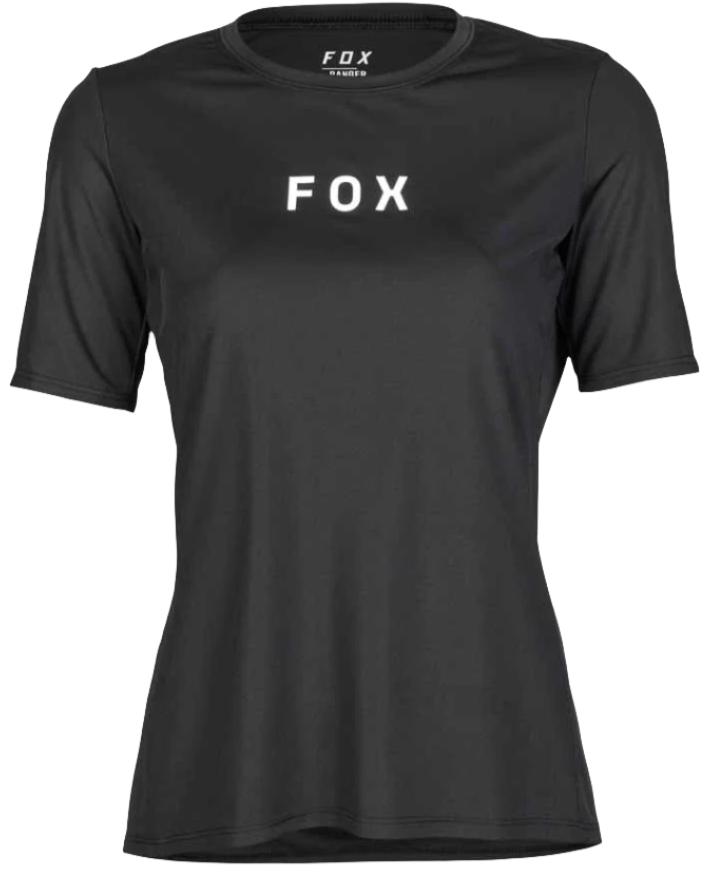 Fox WOMENS RANGER SS JERSEY WORDMARK - Black FRONT