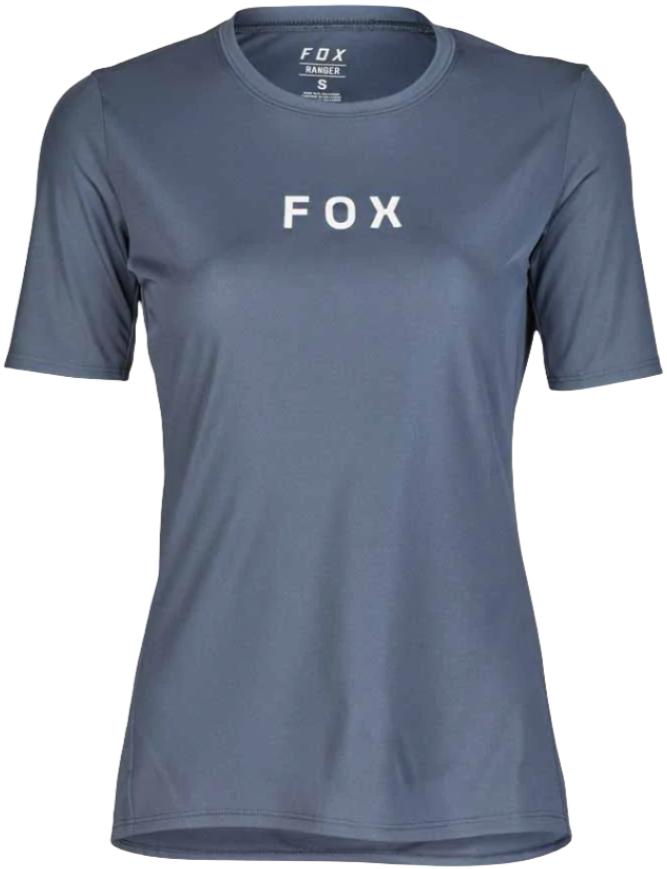 Fox WOMENS RANGER SS JERSEY WORDMARK - Graphite FRONT