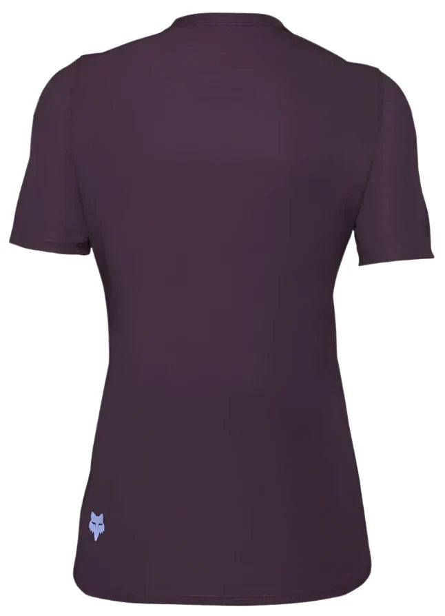 FOX W RANGER SS JERSEY WORDMARK - DARK PURPLE BACK