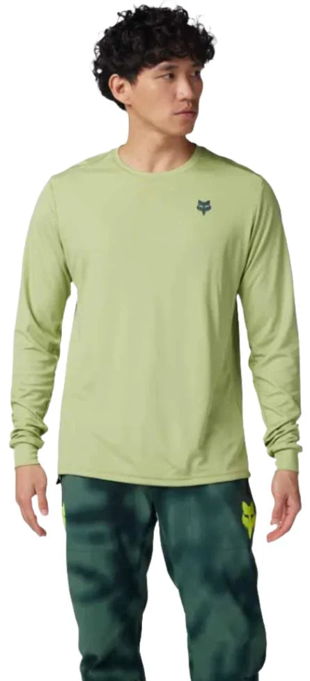 Fox RANGER LS JERSEY WAYFARING - Pale Green Front Facing Model