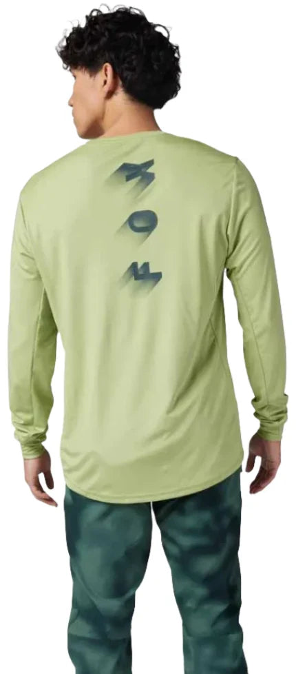 Fox RANGER LS JERSEY WAYFARING - Pale Green Back Facing Model