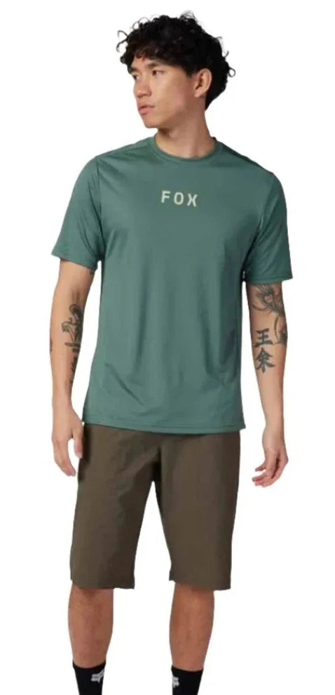 Fox RANGER SS JERSEY MOTH - Hunter Green Front Facing Model