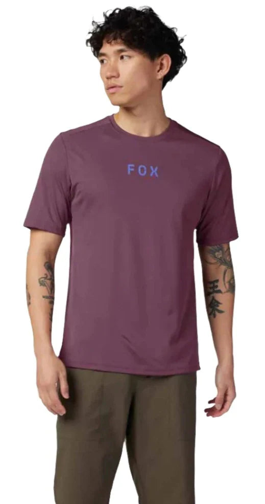 Fox RANGER SS JERSEY MOTH - Dark Purple Front Facing Model