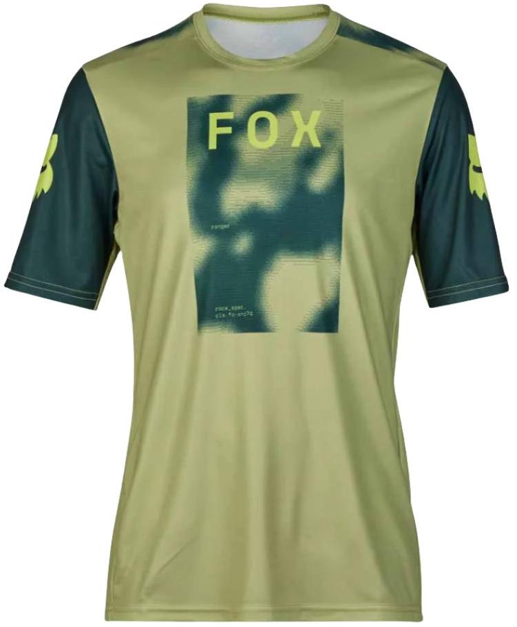 Fox RANGER SS JERSEY RACE TAUNT - Pale Green Front