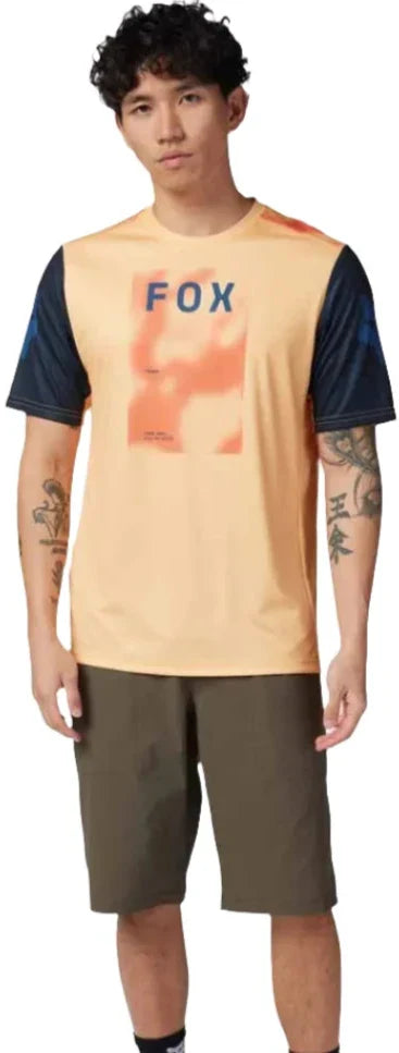 Fox RANGER SS JERSEY RACE TAUNT  - Orange Sherbert Front Facing Model