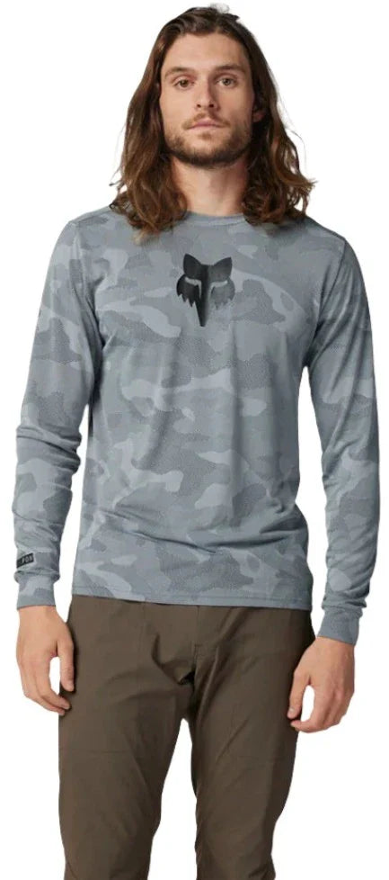 Fox RANGER TRU DRI LS JERSEY - Cloud Grey Front Facing Model