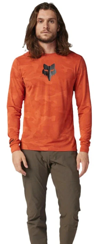 Fox RANGER TRU DRI LS JERSEY - Atomic Orange Front Facing Model