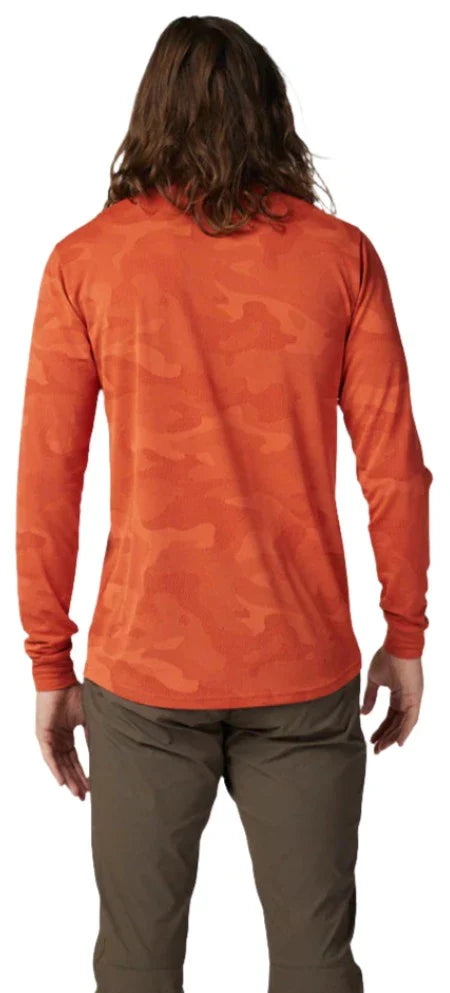 Fox RANGER TRU DRI LS JERSEY - Atomic Orange Back Facing Model