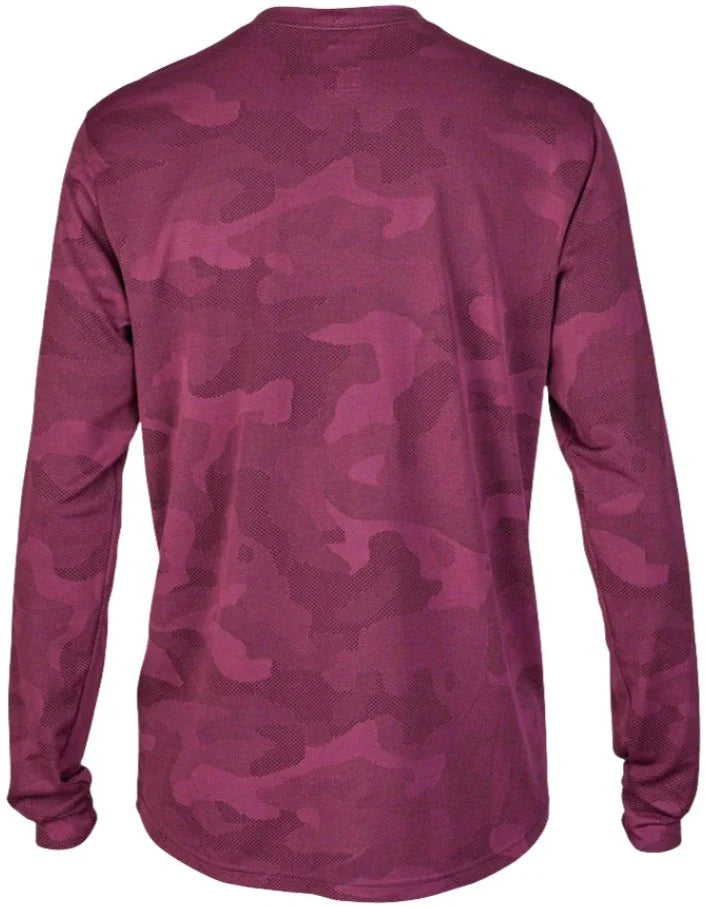 Fox RANGER TRU DRI LS JERSEY - Sangria Back