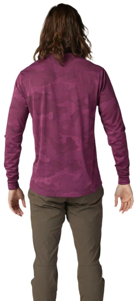 Fox RANGER TRU DRI LS JERSEY - Sangria Back Facing Model