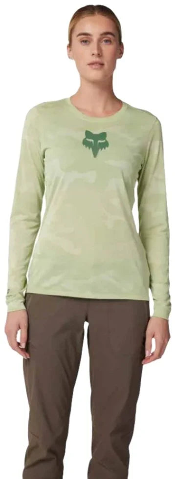 Fox WOMENS RANGER TRU DRI LS JERSEY - Cactus Front Facing Model