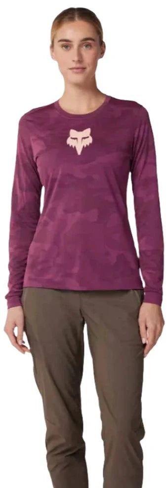 Fox W RANGER TRU DRI LS JERSEY - Sangria Front Facing Model