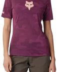 Fox WOMENS RANGER TRU DRI  SS JERSEY - Sangria FRONT FACING MODEL