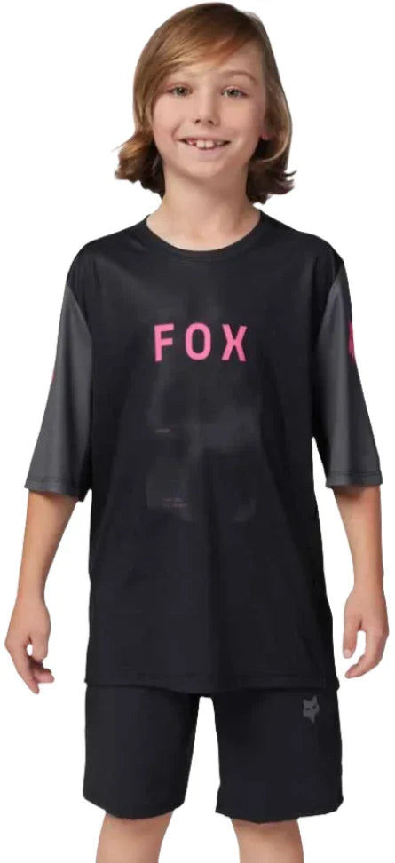 Fox YOUTH RANGER SS JERSEY TAUNT - Black