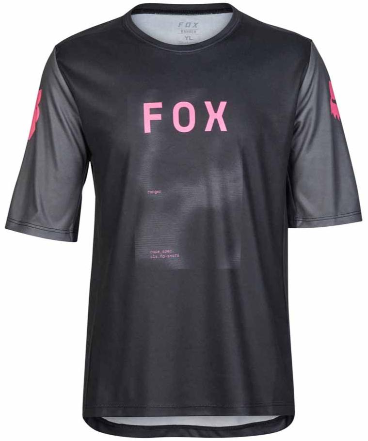 Fox YOUTH RANGER SS JERSEY TAUNT - Black FRONT