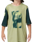 Fox YOUTH RANGER SS JERSEY TAUNT - Pale Green FRONT FACING MODEL