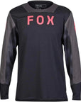 Fox YOUTH DEFEND LS JERSEY TAUNT - Black FRONT