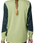 Fox YOUTH DEFEND LS JERSEY TAUNT - Pale Green BACK FACING MODEL