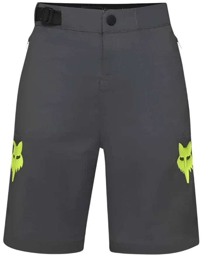 FOX YOUTH RANGER SHORT TAUNT LINED FRONT