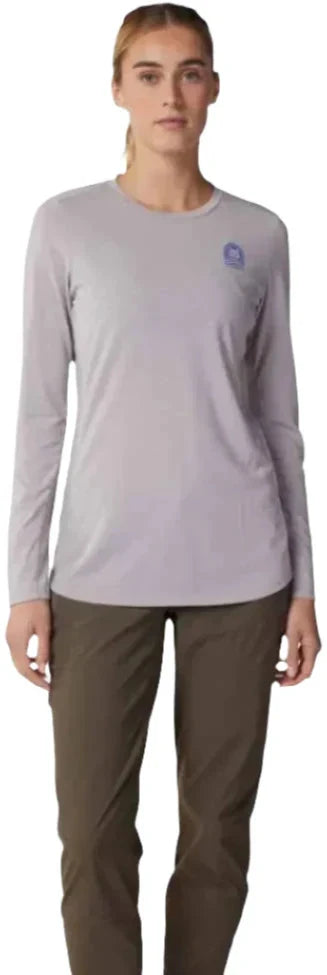 Fox WOMENS RANGER DR LS JERSEY - Grey/ Light Grey Front Facing Model