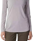 Fox WOMENS RANGER DR LS JERSEY - Grey/ Light Grey Front Facing Model