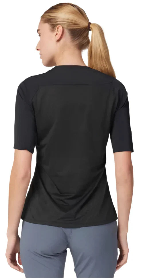 FOX WOMENS FLEXAIR ASCENT SS JERSEY BACK