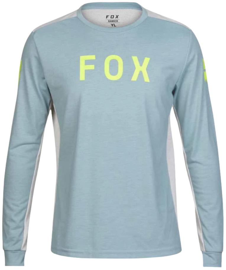 Fox YOUTH RANGER DR LS JERSEY RACE - Gunmetal FRONT