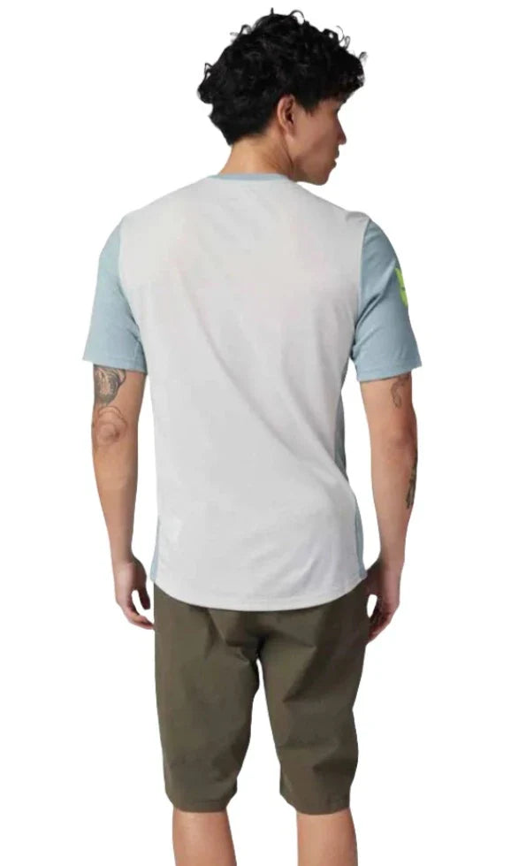 Fox RANGER DR SS JERSEY AVIATION - Gunmetal Back Facing Model