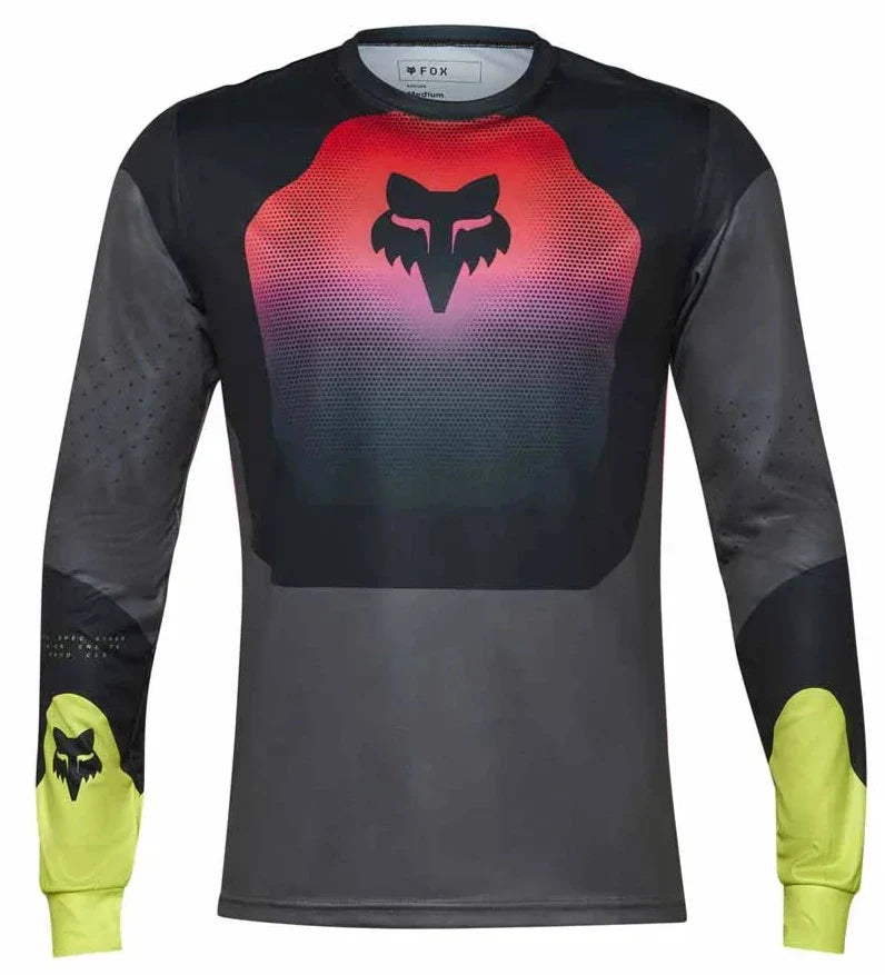 FOX RANGER LS JERSEY REVISE - BLACK/PINK FRONT