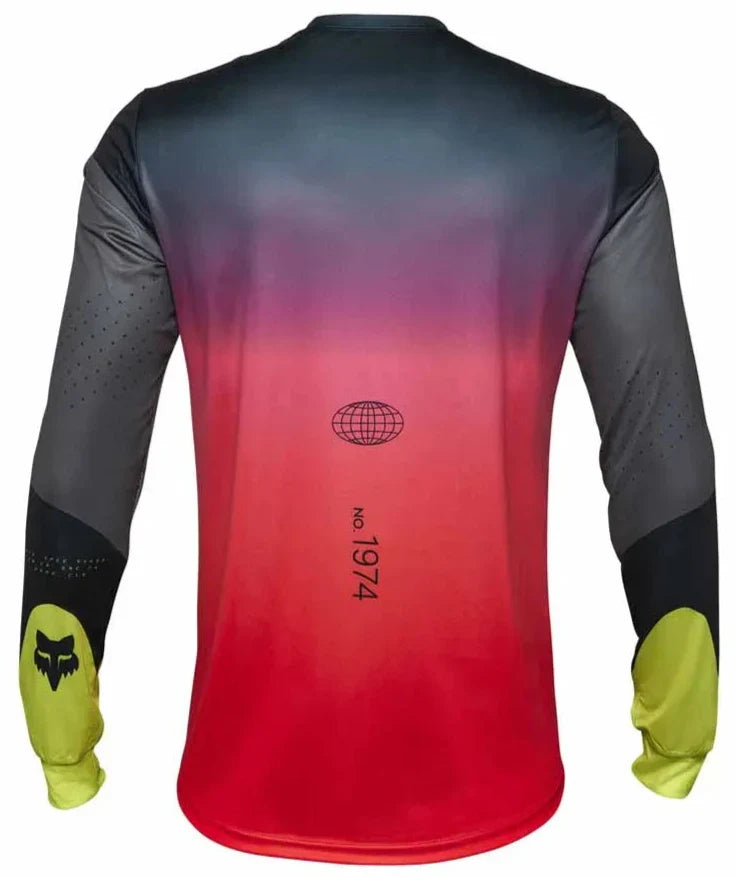 FOX RANGER LS JERSEY REVISE - BLACK/PINK BACK