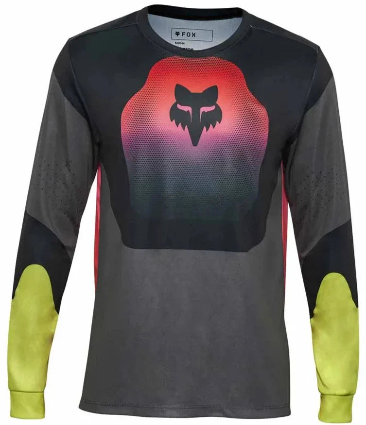 FOX YOUTH RANGER LS JERSEY REVISE - BLACK/PINK FRONT