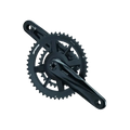 FSA Gossamer Pro AGX+ 2x12 Speed MegaExo Crankset - 2-Tone Black