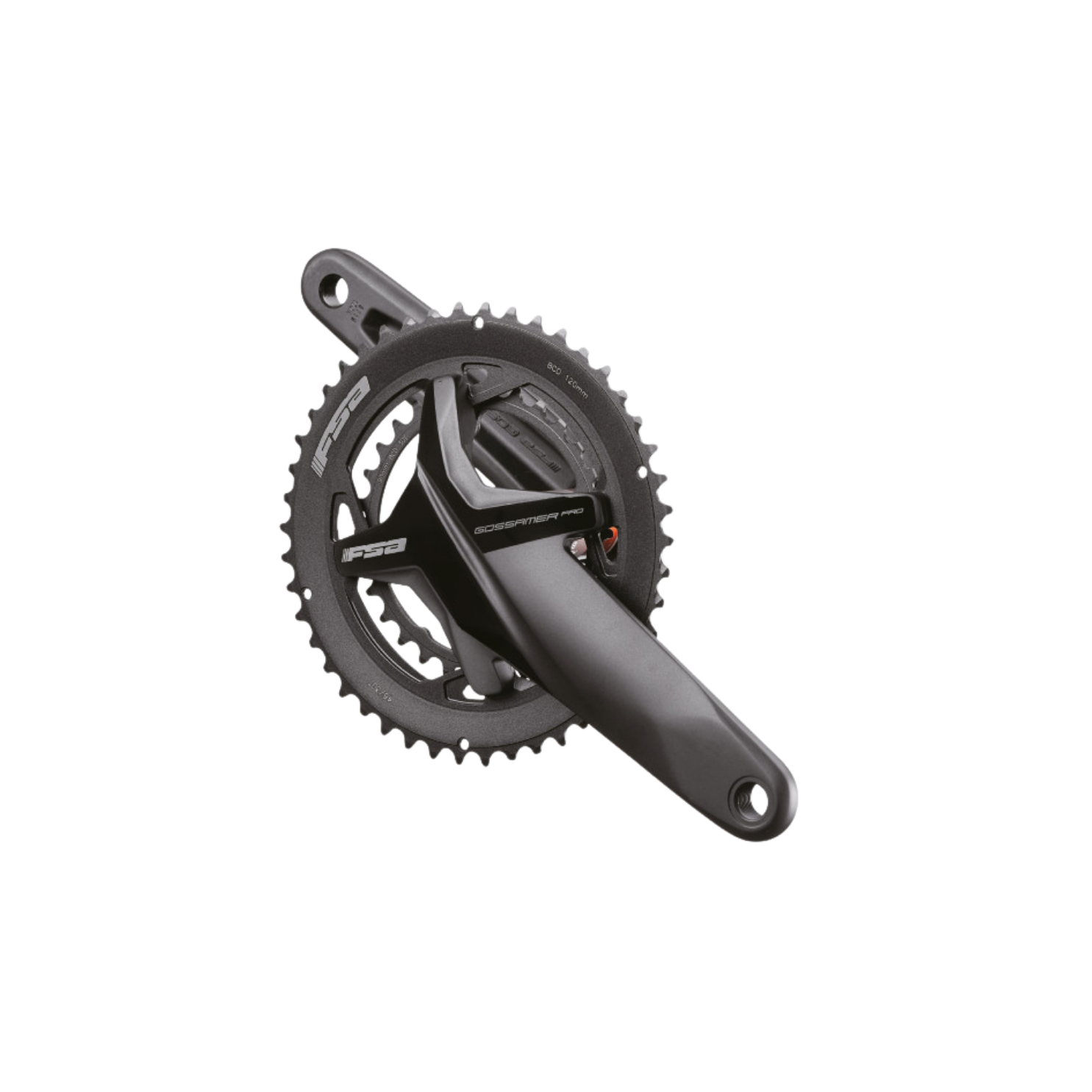 FSA Gossamer Pro BB386EVO Crankset - 2-Tone Black