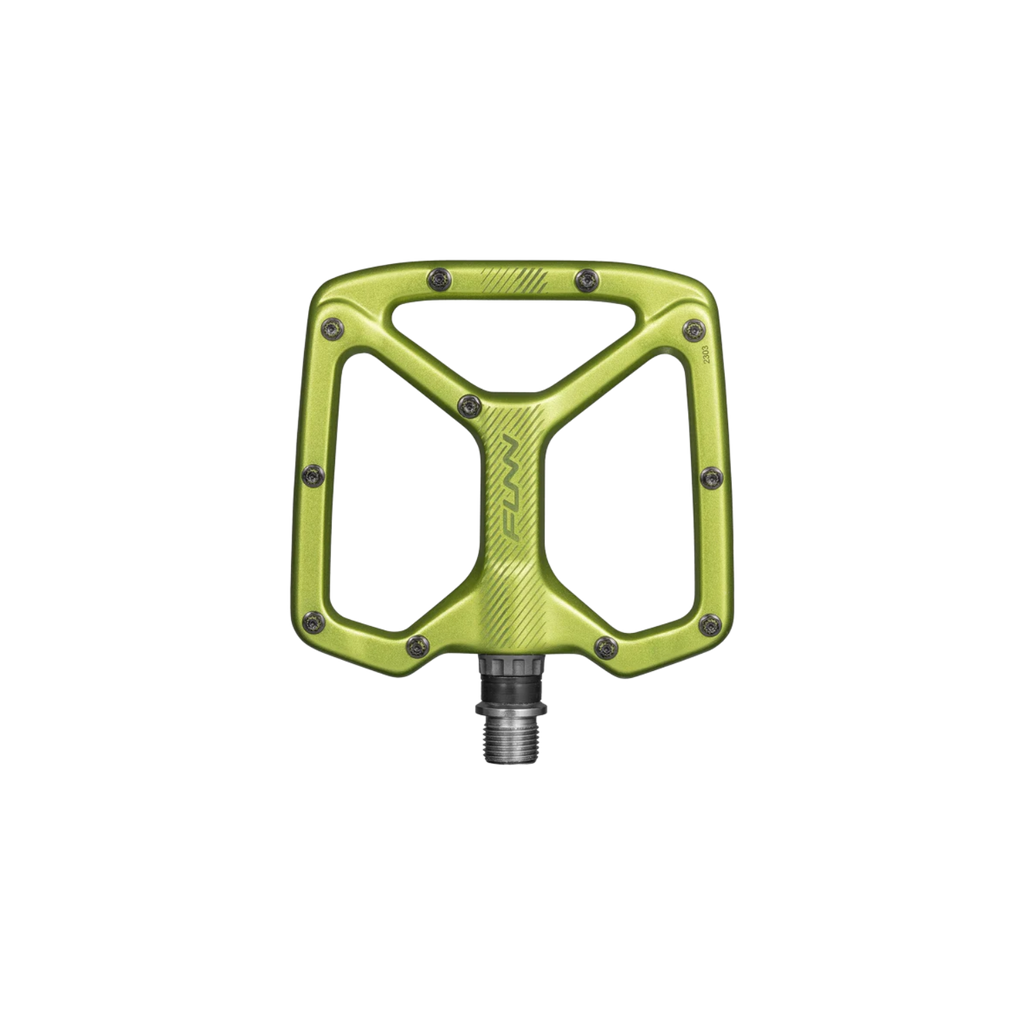 FUNN Python Flat Pedals - Green