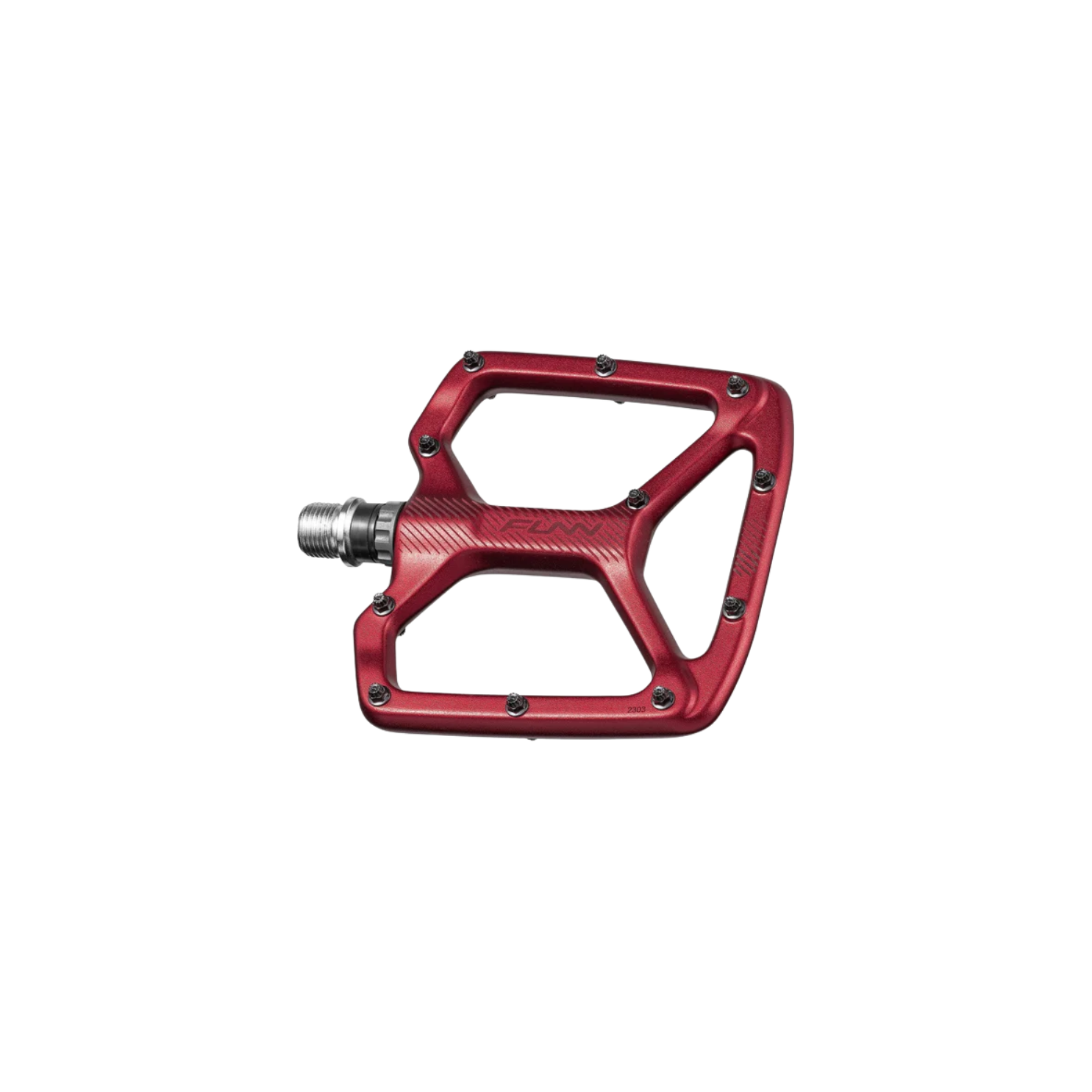 FUNN Python Flat Pedals - Red
