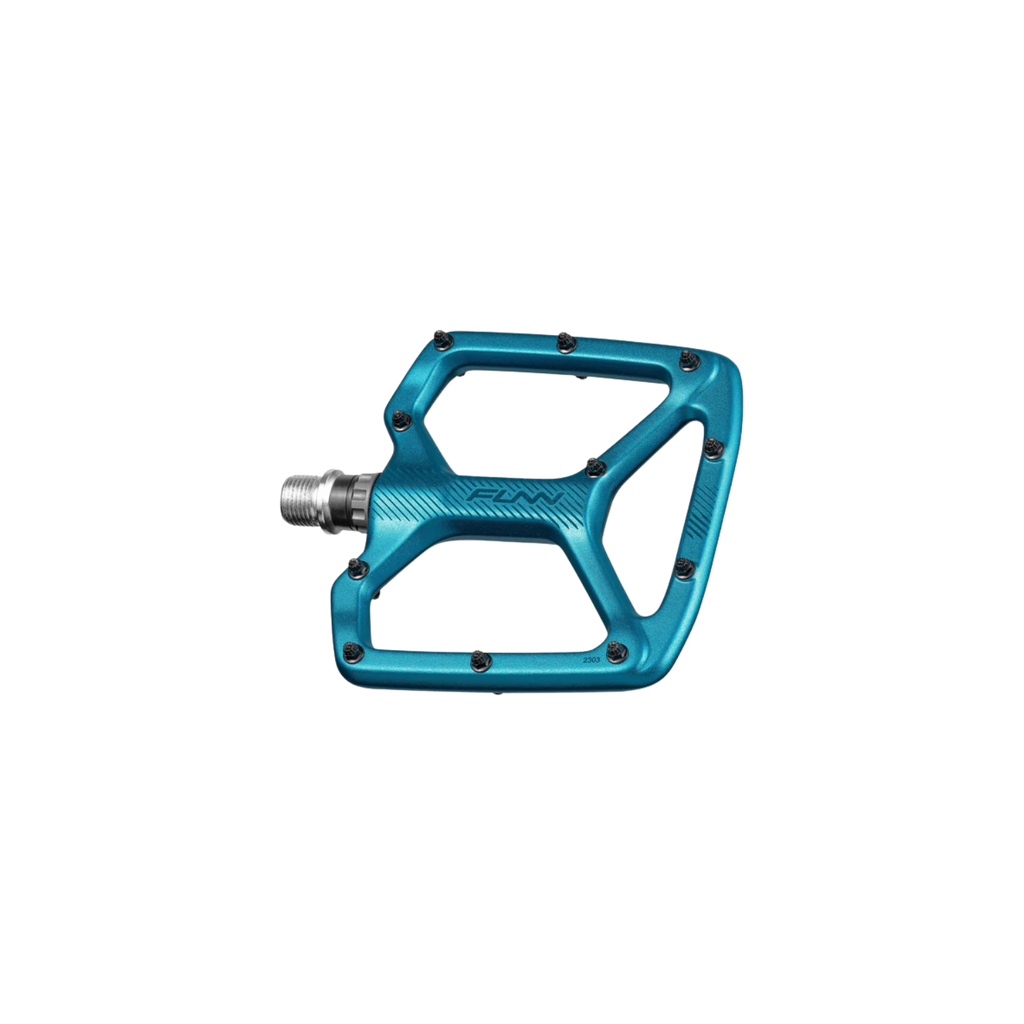 FUNN Python Flat Pedals - Turquoise
