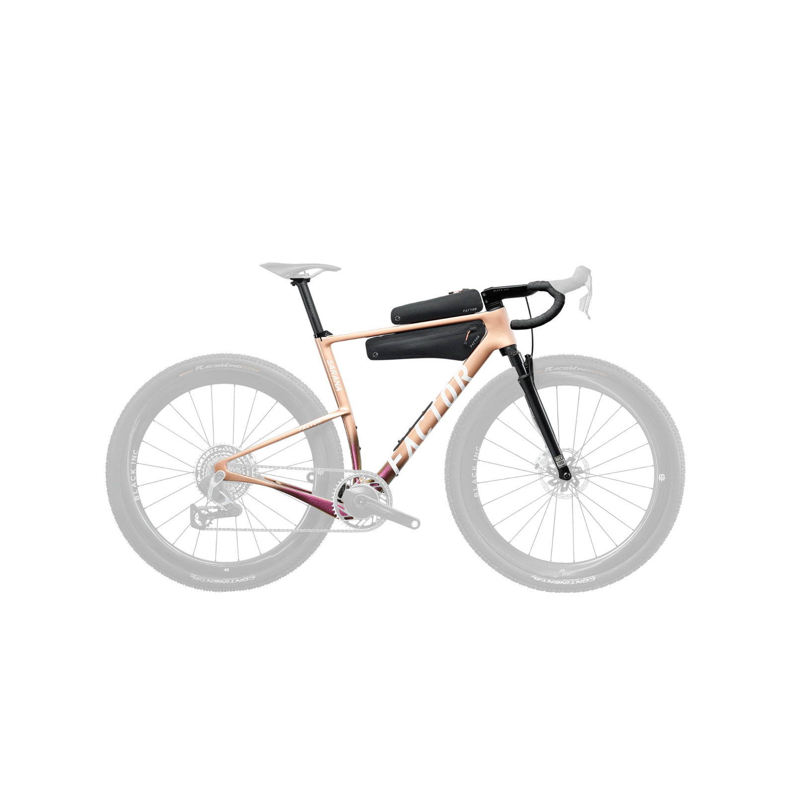 Factor Sarana Frameset With Suspension - Prismatic Gold