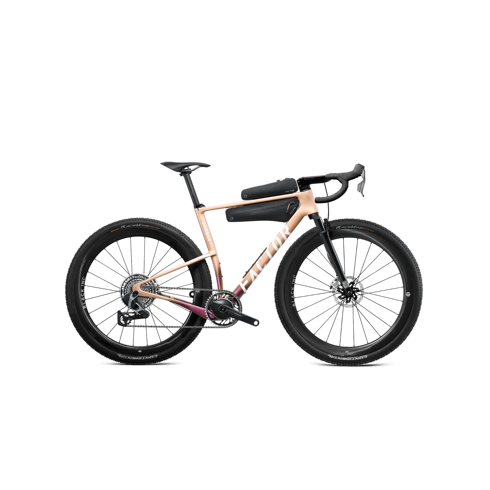 Factor Sarana With Suspension Complete - SRAM Force XPLR +PM - Prismatic Gold