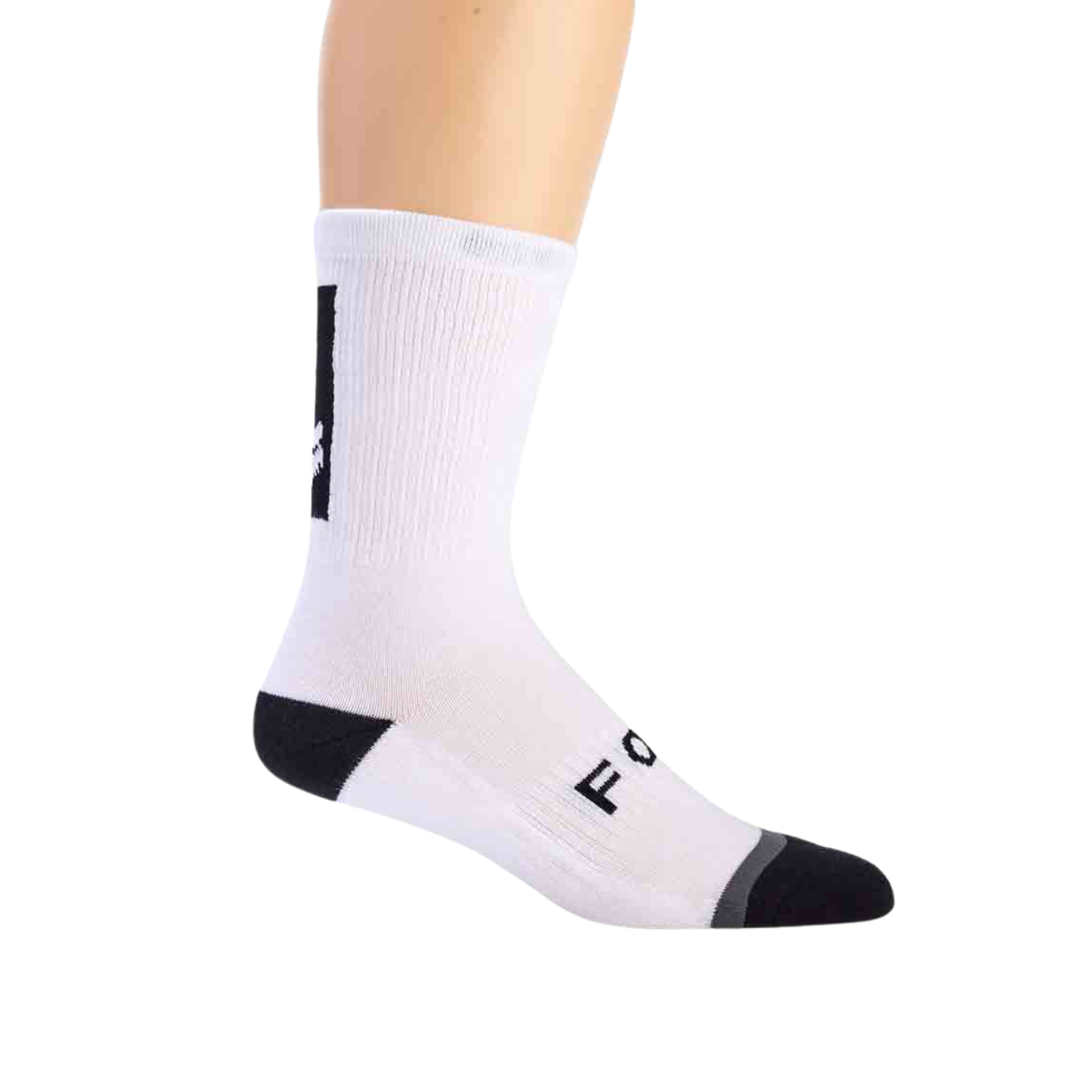 Fox 8" Defend Socks White
