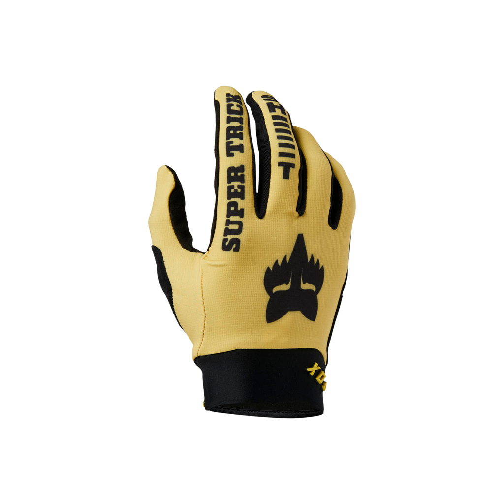 Fox Defend Gloves Super Trick Pear Yellow 2023