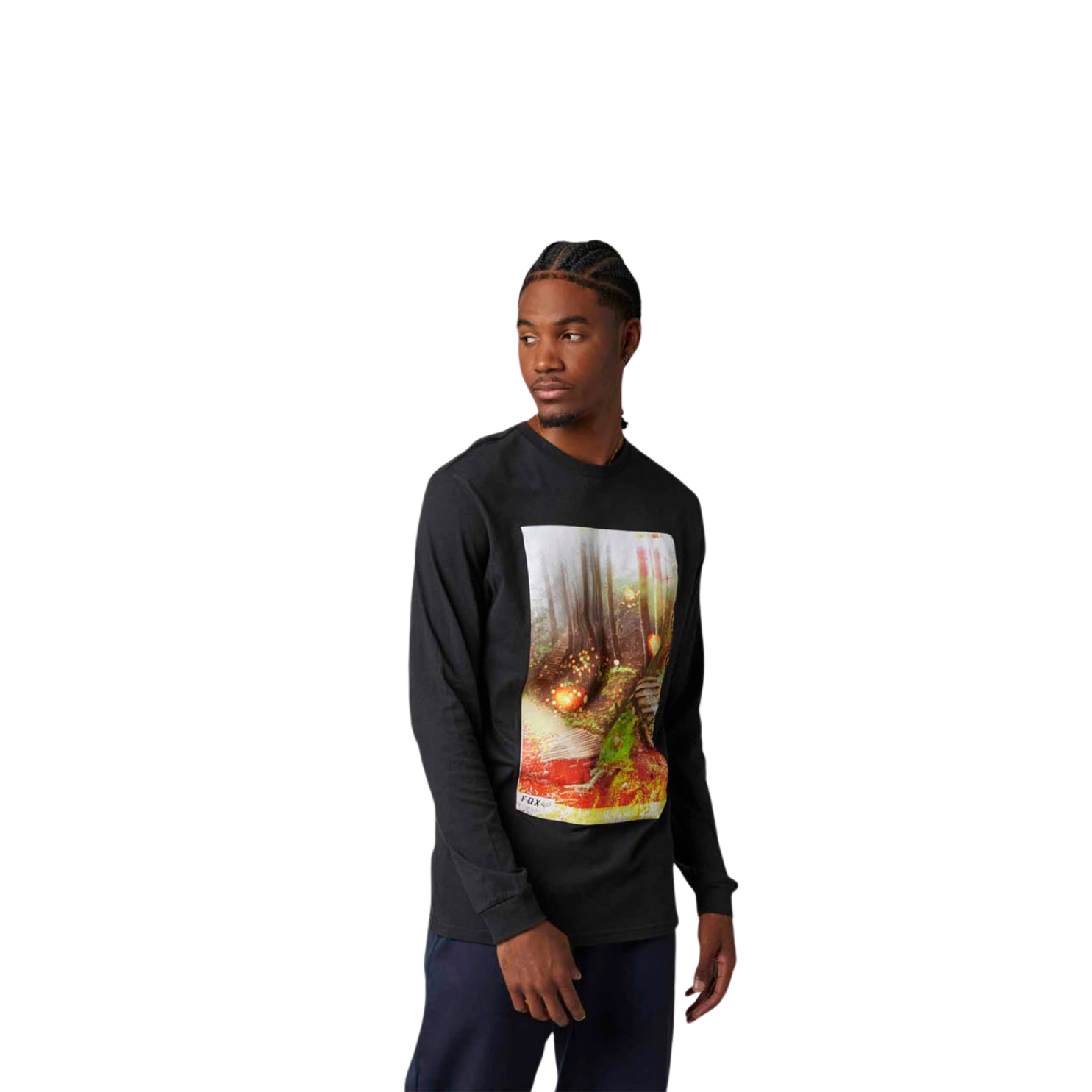 Fox Dilineation Premium Ls Mens T-Shirt