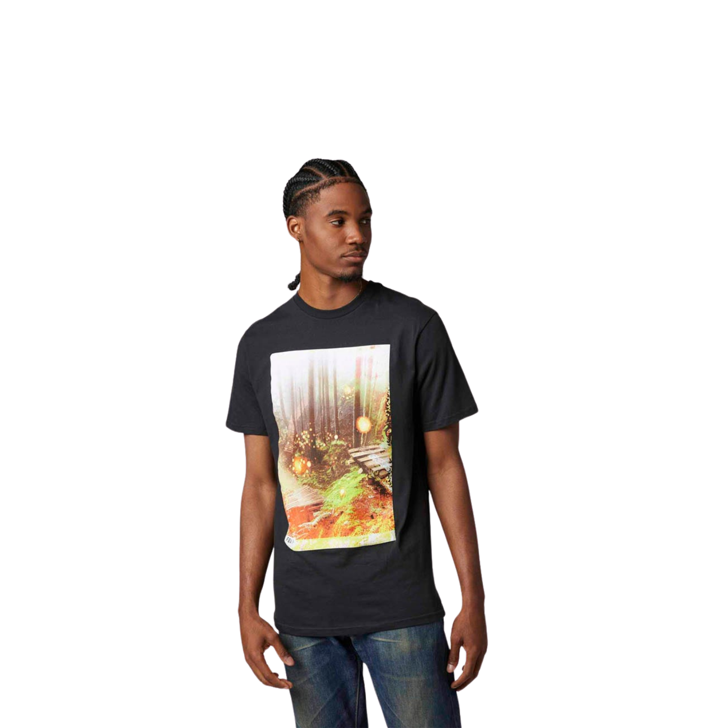 Fox Dilineation Premium Ss Mens T-Shirt